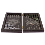 Подарочные нарды из натурального камня с гравировкой Backgammon from Stone варинант исполнения - 2 | Loft Concept в Екатеринбурге