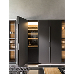 Кухонный гарнитур из дерева и камня с раздвижными дверцами OPERATING COLUMN 2.0 Dada Engenereed Kitchen варинант исполнения - 7 | Loft Concept в Екатеринбурге