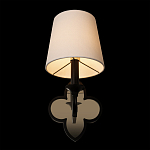 Бра с белым текстильным абажуром и фигурным основанием с зеркальной вставкой Vitorino варинант исполнения - 11 | Loft Concept в Екатеринбурге