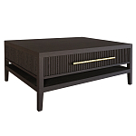 Кофейный стол Primo с двумя ящиками Темный орех варинант исполнения - 8 | Loft Concept в Екатеринбурге