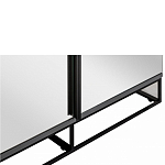 Двухдверный шкаф с зеркальными дверцами Strict Lines варинант исполнения - 3 | Loft Concept в Екатеринбурге