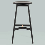 Черный барный стул Knopper варинант исполнения - 3 | Loft Concept в Екатеринбурге