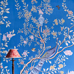 Обои ручная роспись Houghton Canton Blue варинант исполнения - 6 | Loft Concept в Екатеринбурге