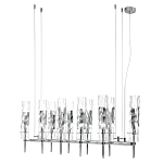 Люстра подвесная прямоугольная с 10-ю цилиндрическими плафонами LIAISON варинант исполнения - 4 | Loft Concept в Екатеринбурге