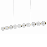 Подвесной линейный светодиодный светильник Crystal Globule Linear Hanging Lamp варинант исполнения - 1 | Loft Concept в Екатеринбурге
