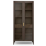 Витрина стеклянная 2-х дверная с ящиками и 5-ю полками Harper Line варинант исполнения - 3 | Loft Concept в Екатеринбурге