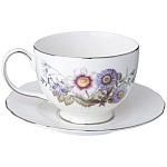 Чайный сервиз из фарфора с рисунком цветов на 6 персон 14 предметов Garden Whisper Porcelain Set  варинант исполнения - 3 | Loft Concept в Екатеринбурге