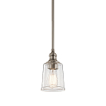 Подвесной светильник со стеклянным плафоном в форме колокола с эффектом пузырьков Kichler варинант исполнения - 1 | Loft Concept в Екатеринбурге