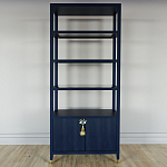 Стеллаж со стеклянными полками Elsa Dreams Blue варинант исполнения - 6 | Loft Concept в Екатеринбурге