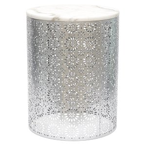 Приставной Стол Artesia Table с белым мрамором