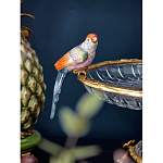 Чаша из прозрачного стекла с фигурками разноцветных попугаев на ободке 38 Eden Garden варинант исполнения - 3 | Loft Concept в Екатеринбурге