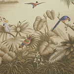 Обои ручная роспись Le Brésil Amarelo Sepia варинант исполнения - 1 | Loft Concept в Екатеринбурге