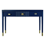 Дизайнерский Письменный стол Elsa Dreams Blue с тремя ящиками варинант исполнения - 5 | Loft Concept в Екатеринбурге