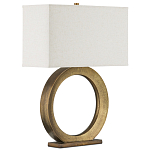 Настольная лампа с корпусом в форме кольца и прямоугольным абажуром French Ring варинант исполнения - 6 | Loft Concept в Екатеринбурге