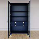 Дизайнерский шкаф витрина Elsa Dreams Blue с 4-мя ящиками варинант исполнения - 5 | Loft Concept в Екатеринбурге