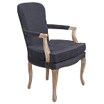 Кресло Aubrey Classical Armchair dark grey velour варинант исполнения - 1 | Loft Concept в Екатеринбурге