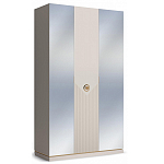 Шкаф трёхдверный с 2-мя зеркальными дверками Satin Furniture варинант исполнения - 1 | Loft Concept в Екатеринбурге