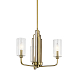  Люстра с прозрачными рифлеными цилиндрическими плафонами Kichler варинант исполнения - 1 | Loft Concept в Екатеринбурге