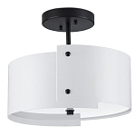 Потолочный светильник круглый светодиодный Semicircular White Panels белый варинант исполнения - 3 | Loft Concept в Екатеринбурге