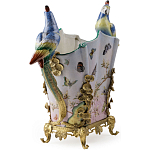 Ваза фарфоровая с попугаями Ferra варинант исполнения - 3 | Loft Concept в Екатеринбурге