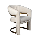 Полукресло Valbonne Chair cream velour варинант исполнения - 2 | Loft Concept в Екатеринбурге