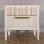 Прикроватная Тумбочка Primo с двумя ящиками Светлый дуб варинант исполнения - 1 | Loft Concept в Екатеринбурге