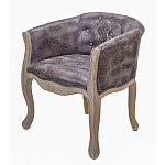 Кресло низкое в стиле прованс Louis French Armchair brown варинант исполнения - 1 | Loft Concept в Екатеринбурге