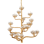 Люстра золотая в виде растения Golden Flower Glade варинант исполнения - 3 | Loft Concept в Екатеринбурге