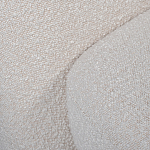 Кресло без подлокотников с обивкой из белой ткани букле Pacification варинант исполнения - 5 | Loft Concept в Екатеринбурге