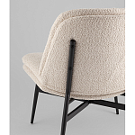 Кресло лаунж Tail молочный варинант исполнения - 3 | Loft Concept в Екатеринбурге