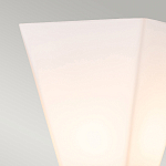 Бра для ванных комнат с матовым черным основанием и белым стеклянным плафоном трапециевидной формы Elstead Lighting варинант исполнения - 2 | Loft Concept в Екатеринбурге