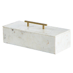 Шкатулка из белого мрамора Save Time варинант исполнения - 1 | Loft Concept в Екатеринбурге