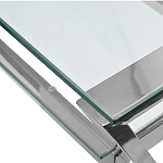 Стол письменный с прозрачной столешницей Corporate Identity варинант исполнения - 2 | Loft Concept в Екатеринбурге