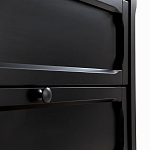 Комод с 3-мя ящиками черный Silva Black Chest of Drawers варинант исполнения - 6 | Loft Concept в Екатеринбурге