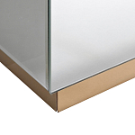 Столик журнальный зеркальный с золотым декором Gold Painted Mirror Table варинант исполнения - 2 | Loft Concept в Екатеринбурге