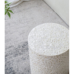 Приставной столик с рисунком из раковин устриц Bone Inlay варинант исполнения - 7 | Loft Concept в Екатеринбурге