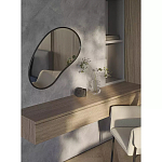 Зеркало асимметричной формы Oval Light Reflection варинант исполнения - 3 | Loft Concept в Екатеринбурге