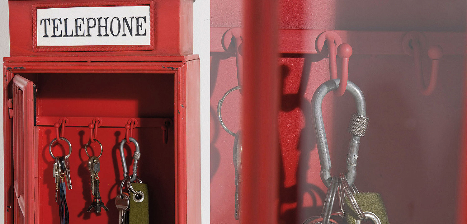 Ключница Red Telephone Box - Loft-Concept в Екатеринбурге