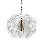 Люстра с крупными рельефным декором в виде лепестков 60 см Ethereal Bloom варинант исполнения - 1 | Loft Concept в Екатеринбурге