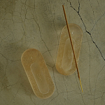 Подставка под благовония из эпоксидной смолы шампань Epoxy Resin Flowers Incense Oval Stand Champagne варинант исполнения - 2 | Loft Concept в Екатеринбурге