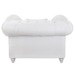 Кресло низкое с мягкой обивкой из велюра на 4-х ножках из массива березы Sophie Armchair white варинант исполнения - 3 | Loft Concept в Екатеринбурге