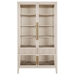 Витрина Primo со стеклянными фасадами и 2 ящиками Светлый дуб варинант исполнения - 7 | Loft Concept в Екатеринбурге