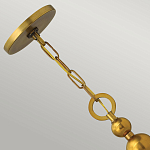 Люстра подвесная с белым тканевым цилиндрическим абажуром и декоративными шарами Hinkley варинант исполнения - 9 | Loft Concept в Екатеринбурге