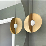 Подвесной светильник в форме золотых дисков Minimalist Lighting Fixture варинант исполнения - 2 | Loft Concept в Екатеринбурге