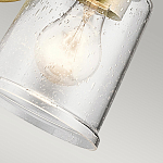 Бра с прозрачным стеклянным абажуром в форме цилиндра Kichler варинант исполнения - 8 | Loft Concept в Екатеринбурге