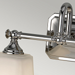 Бра для ванных комнат с квадратными матовыми плафонами на основании цвета хром Feiss варинант исполнения - 3 | Loft Concept в Екатеринбурге