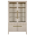 Витрина Primo со стеклянными фасадами и буфетом шпон Светлый дуб варинант исполнения - 1 | Loft Concept в Екатеринбурге