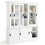 Витрина из массива сосны Cobbett White Wood Showcase варинант исполнения - 4 | Loft Concept в Екатеринбурге