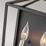 Бра в черном цвете с двумя лампами в форме свечи и стеклянными элементами Hinkley варинант исполнения - 3 | Loft Concept в Екатеринбурге