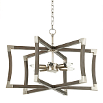 Подвесной светильник в форме фонаря серый Gray Eco Lantern варинант исполнения - 3 | Loft Concept в Екатеринбурге